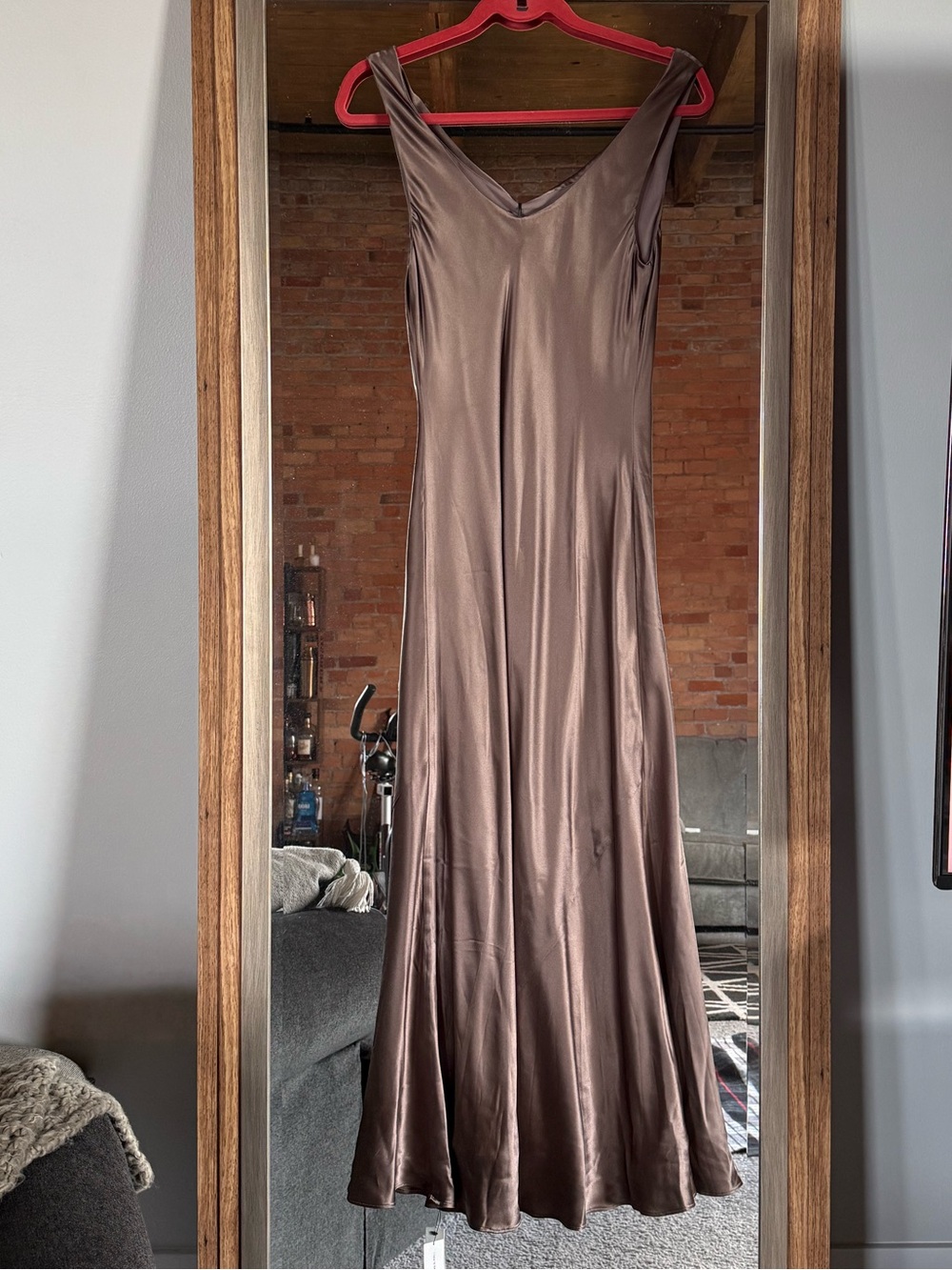 REFORMATION BRYN SILK DRESS - Picture 9 of 12